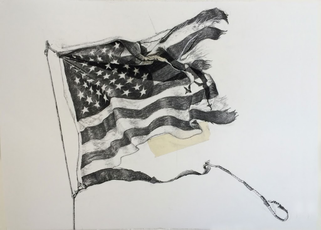 Drawing Picture Of Flag Of Pencil - animals Pencil Drawing